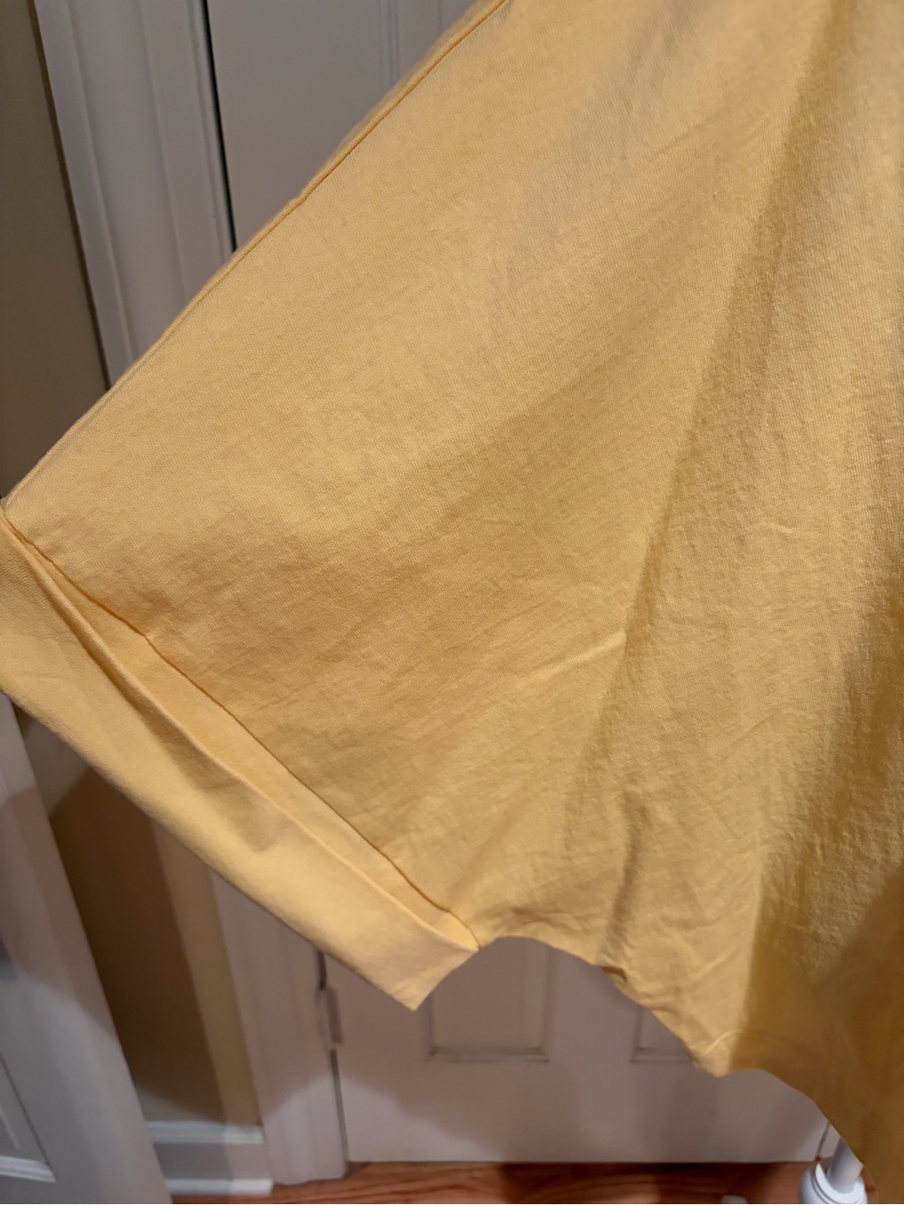 Free People Soft Yellow Boatneck Oversized Top. NWT. Size  XL - Picture 4 of 6
